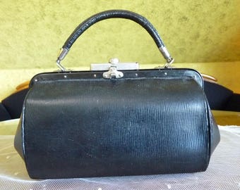1908 Black Handbag, Germany, antique bag, antique handbag, Edwardian handbag
