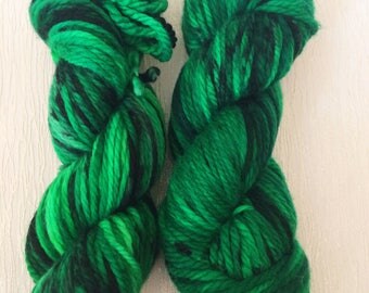 Speckled Green Yarn - Speckled Wool Yarn - Hand Dyed Yarn - Green Wool Yarn - Indie Green Yarn - Geek Yarn - Nerd Yarn - The Other Guy