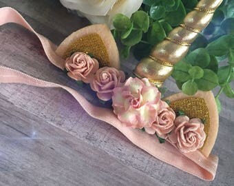 Mini unicorn headbands, unicorn headbands, unicorn bows, newborn unicorn headbands, newborn bows, newborn Headbands