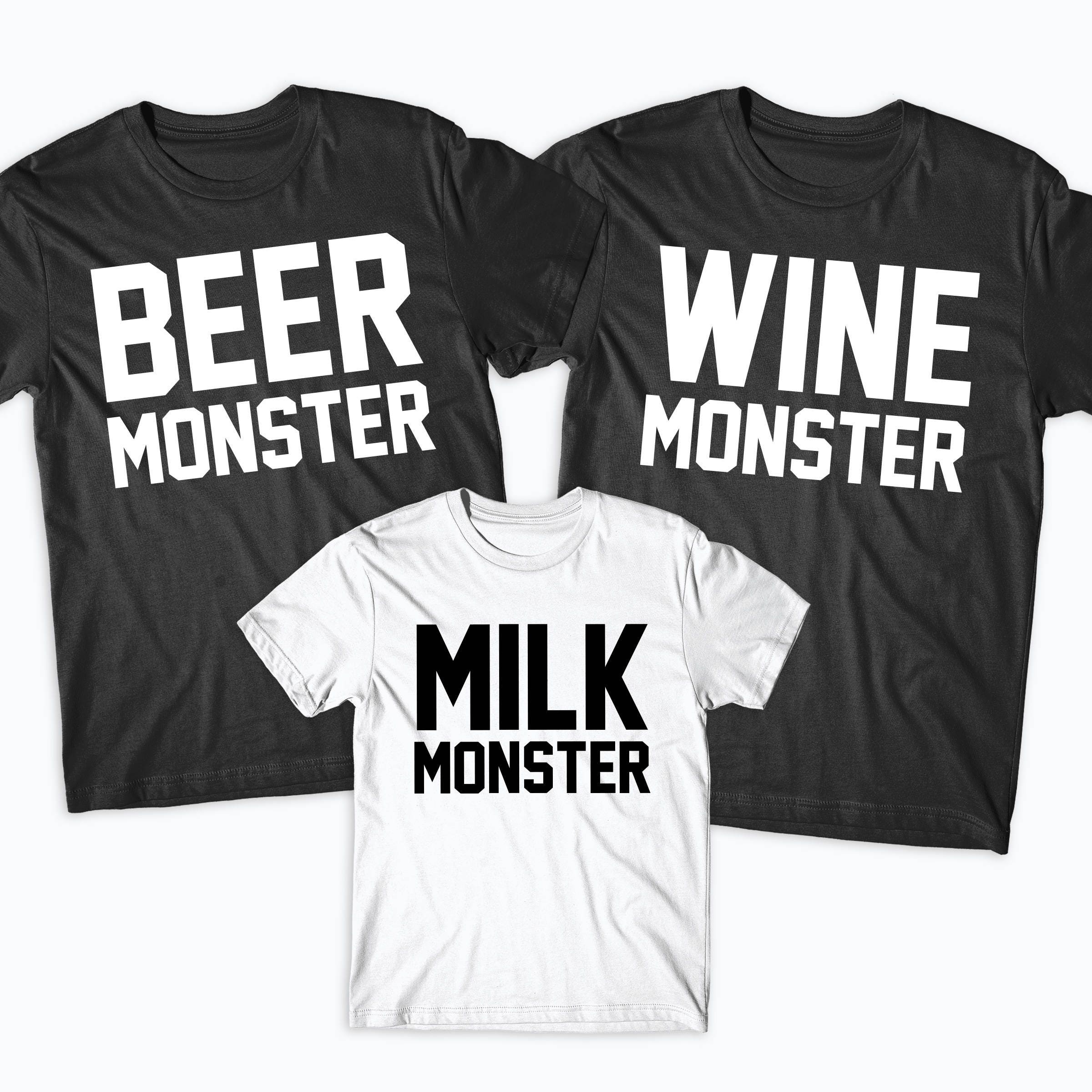 Matching Family T shirts Need Beer Need Milk funny shirt