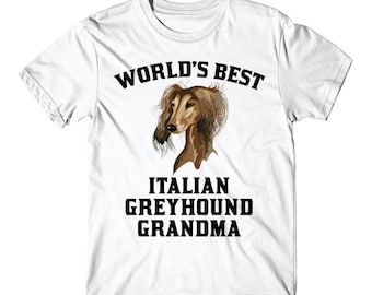 World's Best Italian Greyhound Grandma Dog Graphic T-Shirt