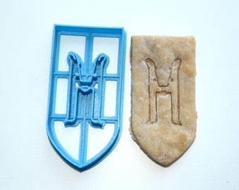 3d Printed Hufflepuff Hogwarts House Banner Cookie Cutter, Harry Potter and the Cursed Child Inspired, Dishwasher Safe!