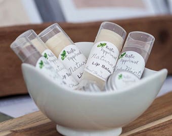 Natural Lip Balm, Vegan Lip Balm, Lip Balm, Peppermint Lip Balm, Vanilla Lip Balm, Organic Lip Balm