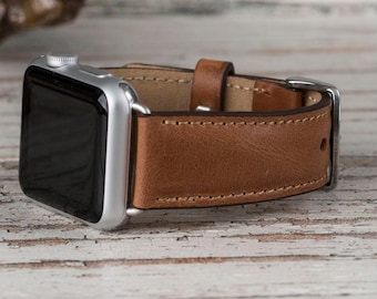 Tan Leather Apple Watch band, 42mm, 38mm, Leather watch band, Apple watch strap, iwatch band, Apple watch leather band, tan iwatch strap