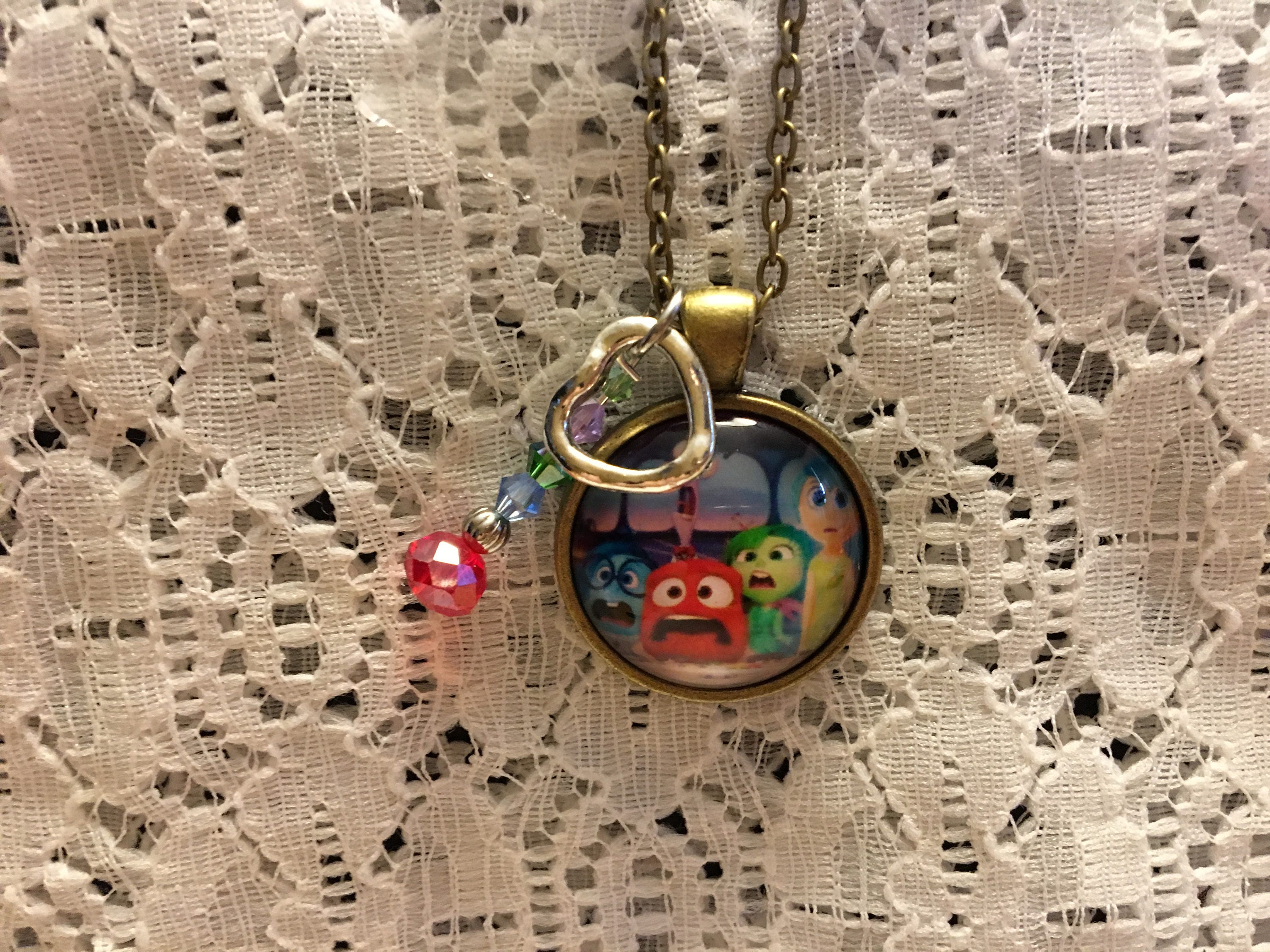 Inside Out Movie Charm NecklaceInside Out Charm