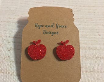 Apple earrings