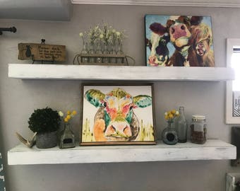 Floating Shelf Floating Shelves Ledge Shelf Farmhouse Shelf Rustic Floating Shelf Chunky Shelf Farmhouse Decor Chunky Shelves