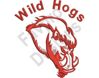 Wild Hogs - Machine Embroidery Design
