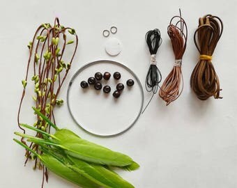 Dream catcher DIY kit, dream catcher kit, diy kit, dreamcatcher kit, diy dream catcher, bohemian, wall hanging, diy gift,