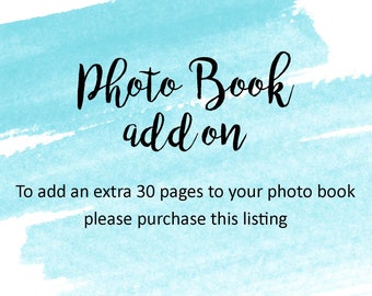 Photo Book / Guest Book - 30 Extra Pages Add On