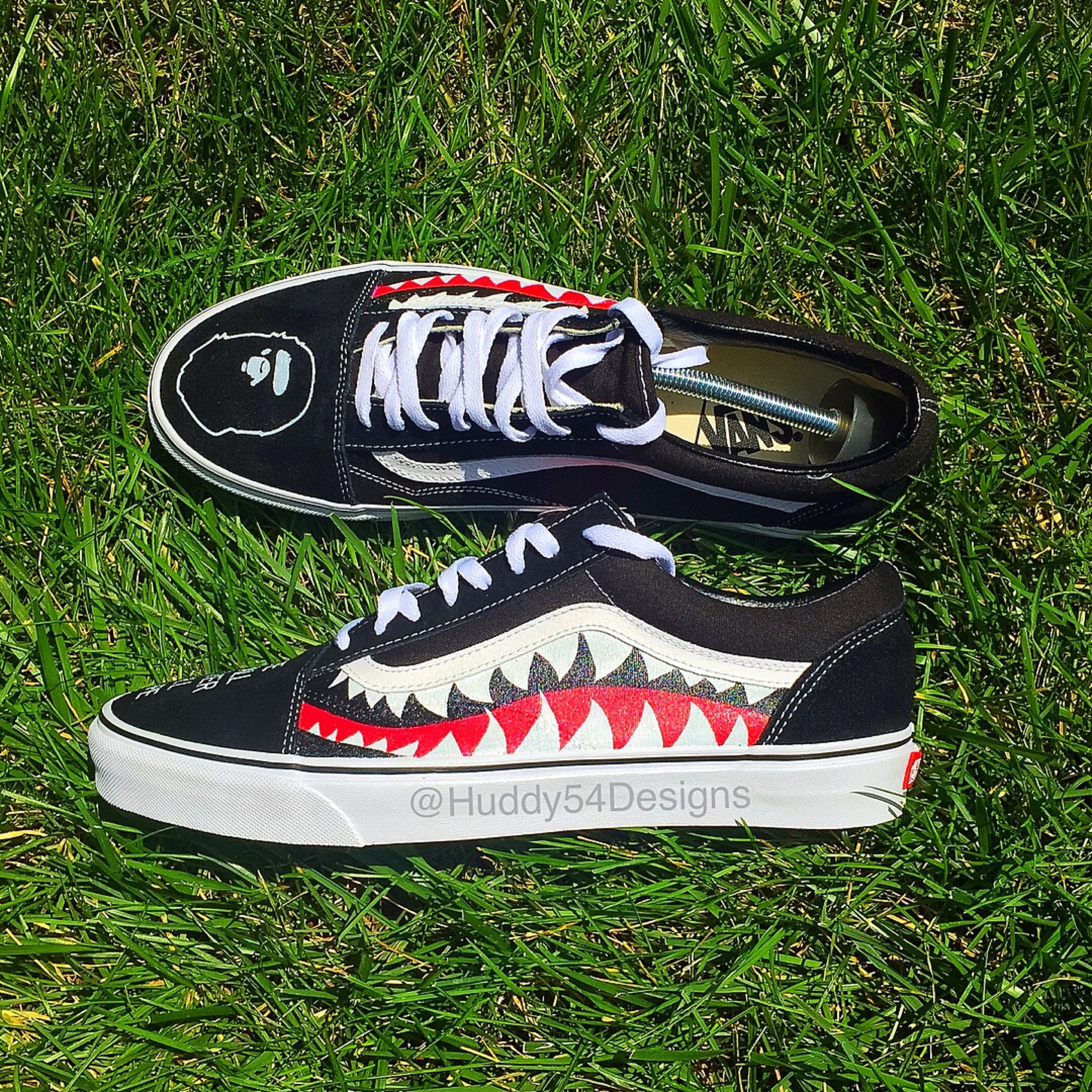 Shark Teeth Bape Vans