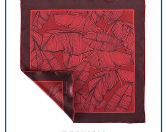 Pocket square "Kind of red #1"