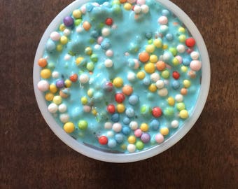 Scented pineapple multicolor floam slime! Smells amazing! Buy one get one 2oz free!Stress // Anxiety // birthday gifts // ASMR // crafts