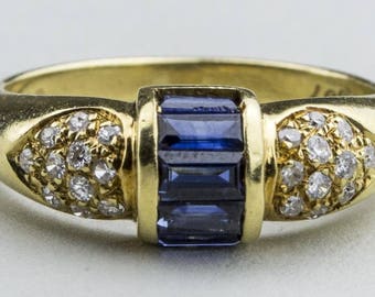 Sapphire and Diamond Ring