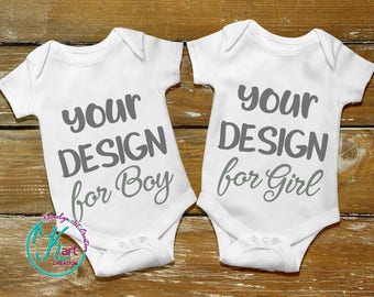 Download White baby onesie | Etsy