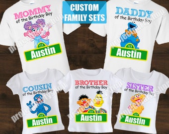 Sesame Street Family Shirts, Sesame Street Birthday Shirt