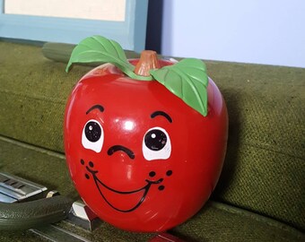 Vintage 1970's Fisher Price Happy Apple Roly Poly Toy
