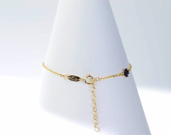 Maltese Yellow Silver Charm Bracelet