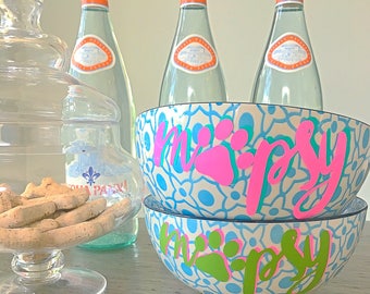 Personalized Dog Bowl Decal