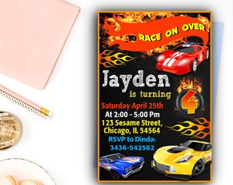 Hot Wheels Birthday Invitations, Hot Wheels Birthday, Hot Wheels Party, Hot Wheels Invitation, Hot Wheels Birthday Party