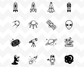 Space SVG | Space SVG Bundle | Alien svg | Telescope svg | Planet svg | Silhouette Cricut | rocket svg cut file |