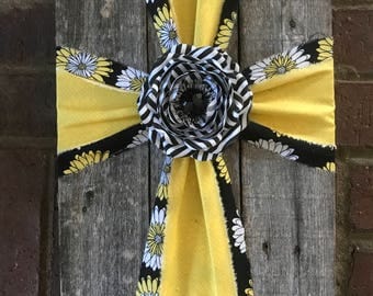 Black and Yellow Cross