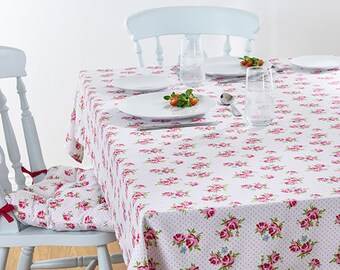 Vintage Rose Tablecloth 54