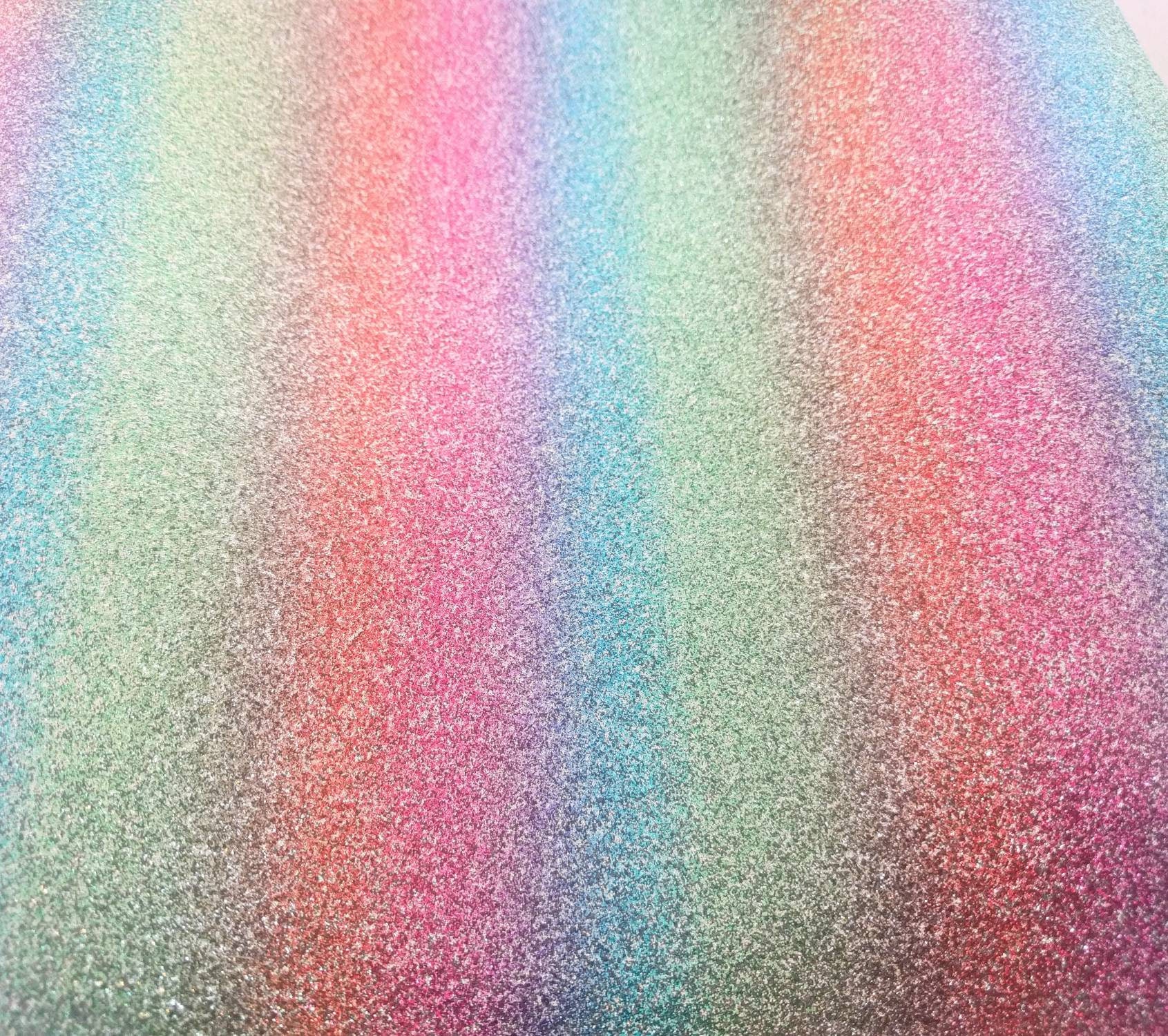 Pastel Rainbow Glitter Vinyl Embroidery Glitter Vinyl