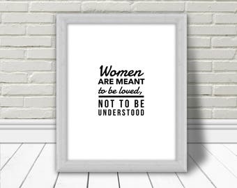 Oscar Wilde, Art mural, Quote, Inspirational Quote, Printable Poster, Typography, Affiche Murale, Home decor, women, Download