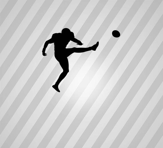 american football kicking Silhouette Svg Dxf Eps Silhouette