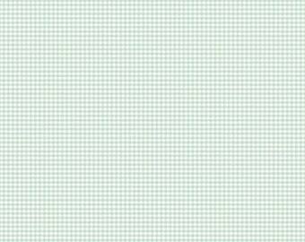 Fabric, coupon, TILDA, gingham, green gingham, patchwork, 480009C 35/50 cm