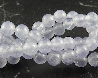 10 beads 6mm grey Jade ref 567