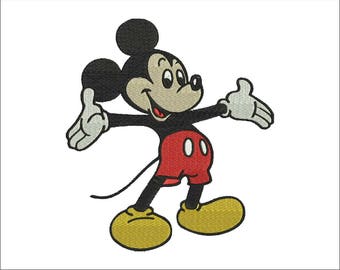 Mickey Mouse Embroidery Design - 4 sizes and 6 formats