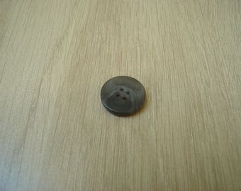 Gray marbled black button with RIM
