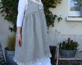 rustic linen dress models Linette