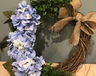 Wreath with Burlap bow