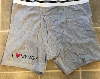 I LOVE My Wife Mens Boxer Briefs