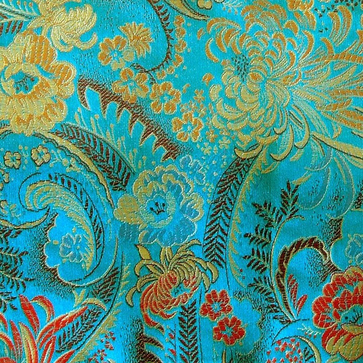 150 CM. Brocade Fabric gorgeous to the luxury A24 embroidery