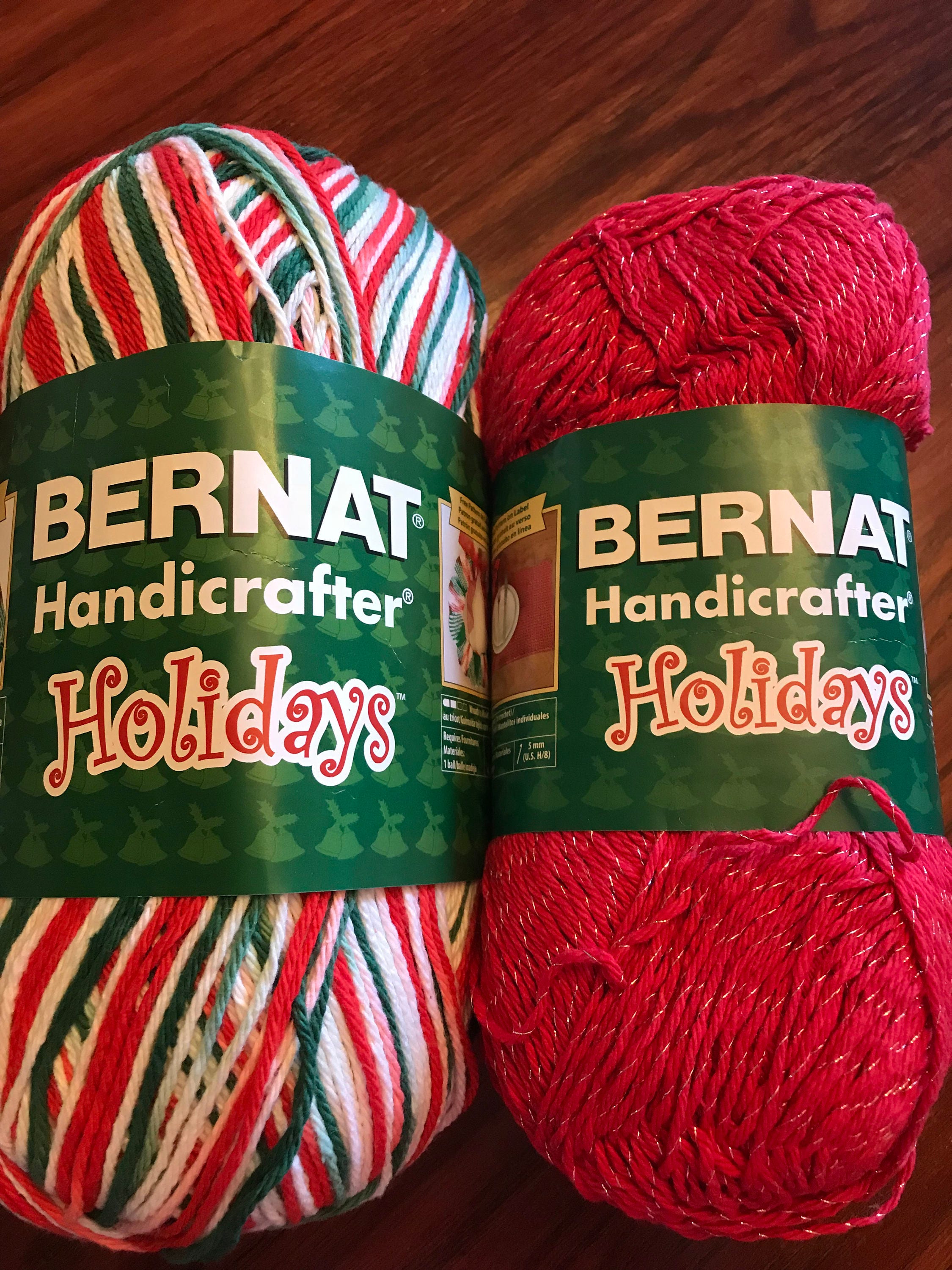 Bernat Holidays Cotton Yarn 2 BIG Skeins