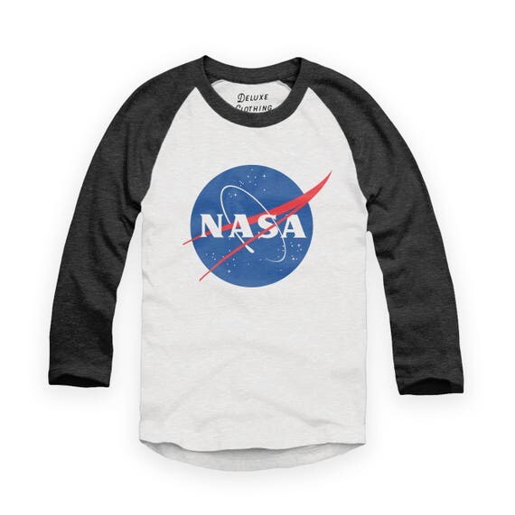 NASA Baseball Jersey / Raglan / T Shirt Unisex Shirt NASA