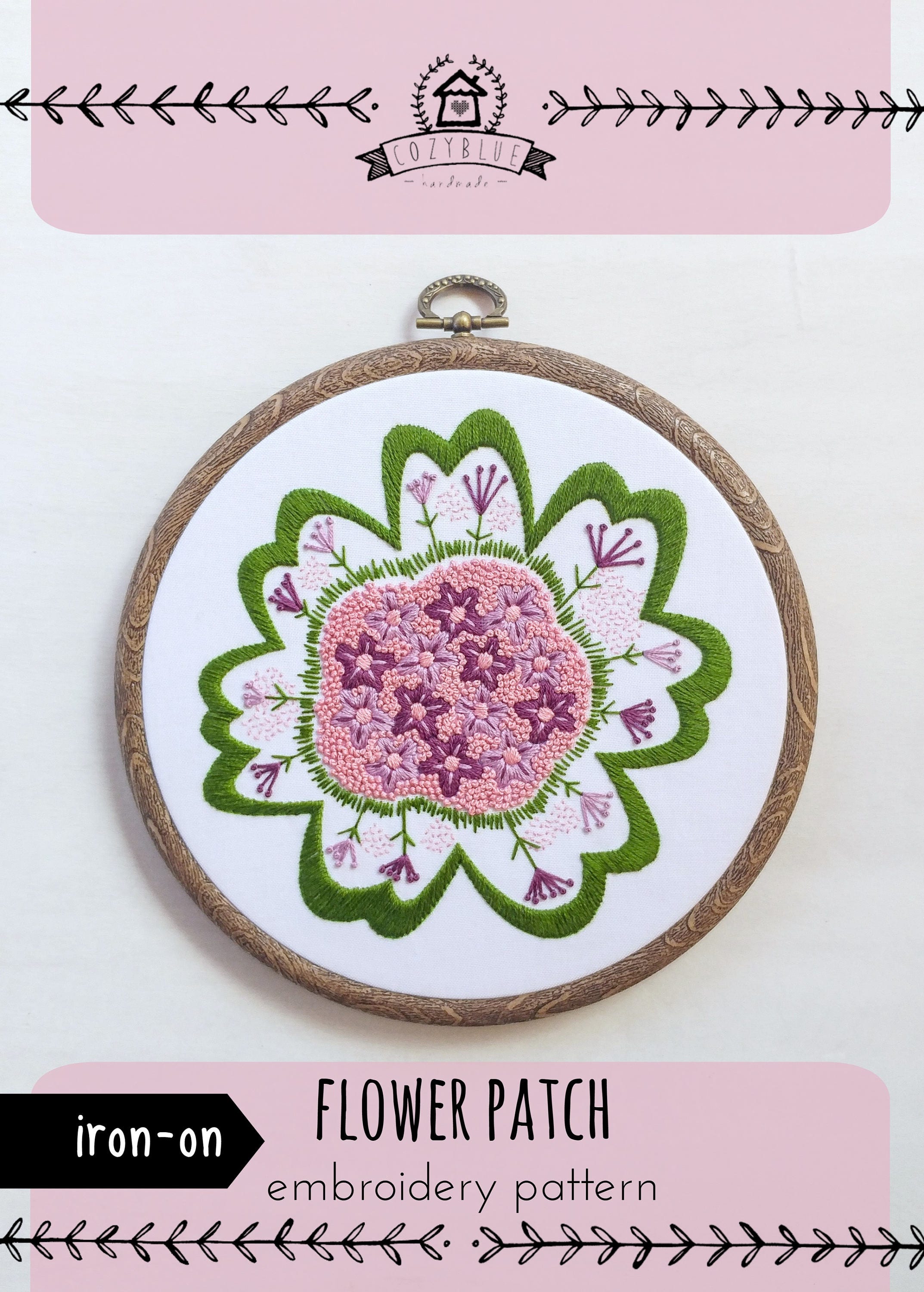 IRONON transfer embroidery patterns, DIY craft, iron on patterns