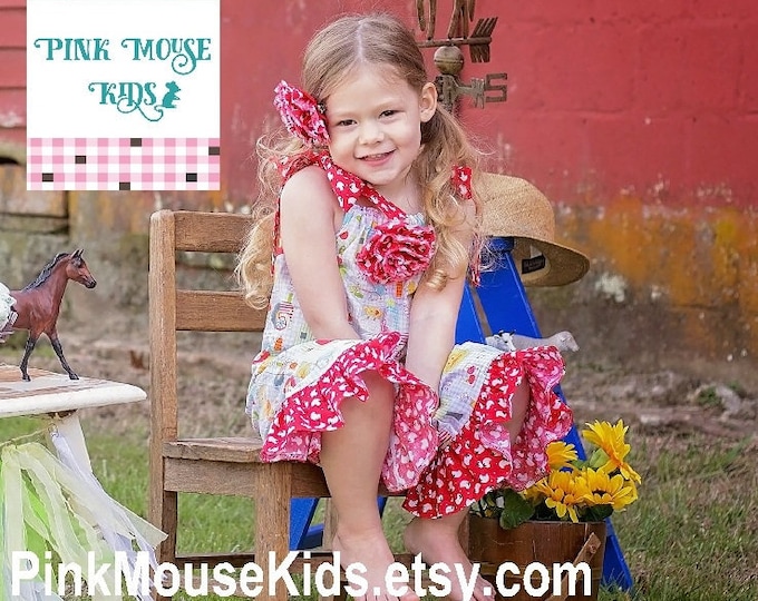 Girls Twirly Dress - Toddler Twirl Dress - Toddler Girl Clothes - Preteen Clothes - Long Sleeves - Floral Dress - teens - 12 mos to 14 yrs