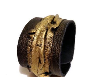 50% OFF SALE 35 Percent OFF Sale Leather cuff bracelet Women cuff Leather jewelry Wristband Casual Elegance collection.
