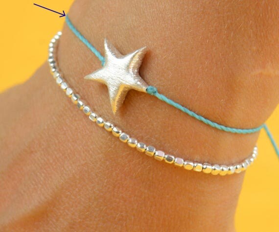 Star Charm Bracelet Sterling Silver