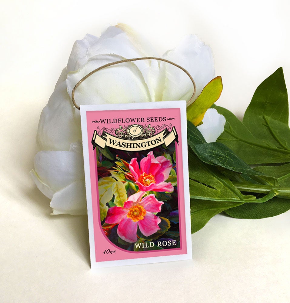 Wild rosewild prairie roseseed packetswedding