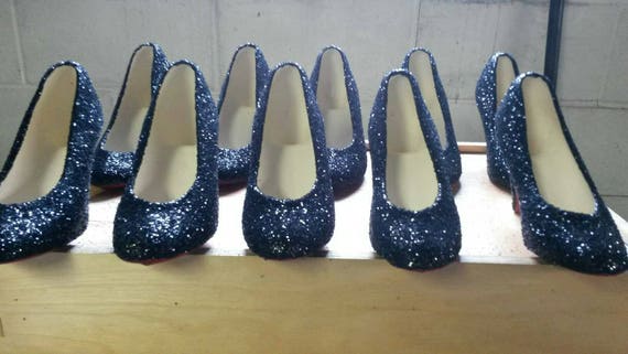 Glitter Ceramic High Heel Shoes