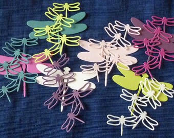 Delicate Dragonflies, Solid Card Stock by Stampin' Up! Flying Dragonflies, New In Colors, 1 Dozen, 6 Each