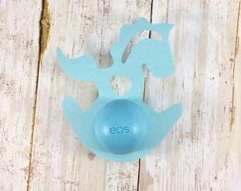 EOS baby shower favor, baby shower favor, rocking horse baby shower favor, lip balm favor, EOS lip balm holder, holder for lip balm.
