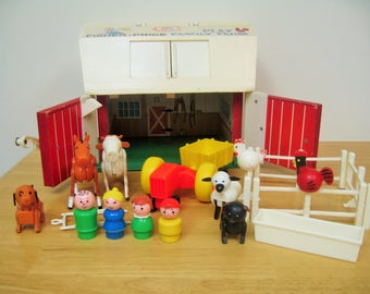 Vintage Fisher Price Farm with Accessories