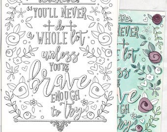 Adult Colouring Page Printable Adult Coloring Book Page